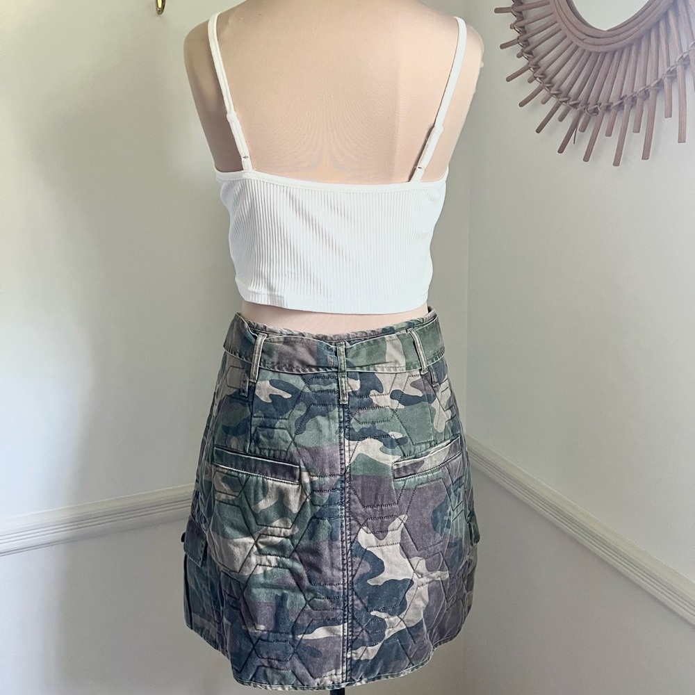 Marissa Webb Katrina Quilted Woodland Camo Mini‎ Skirt - Picture 12 of 16